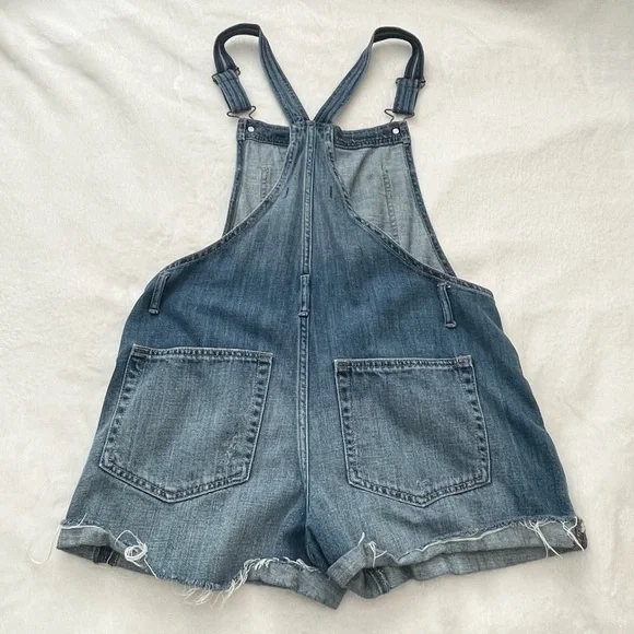Abercrombie & Fitch 💙 Denim Shorts Overalls 💙 - Picture 3 of 9
